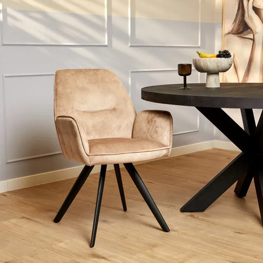Casper Eetkamerstoel Beige