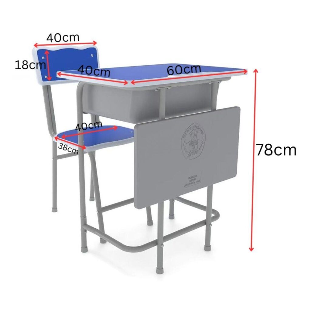 Meja Belajar Set A-02 MDF