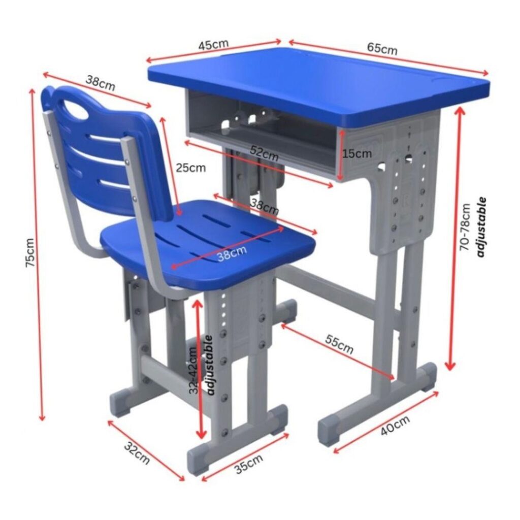 Meja Belajar Set B-01 Plastic HDPE