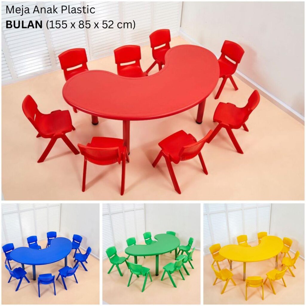 Meja Anak Plastic Bulan
