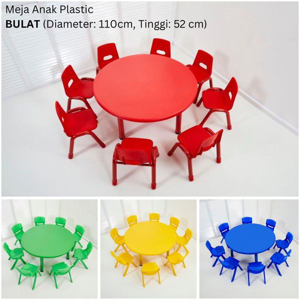 Meja Anak Plastic Bulat