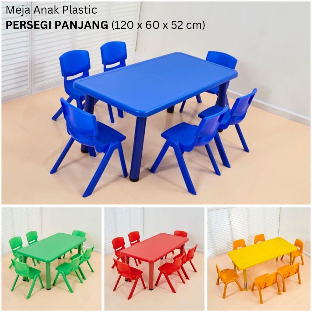 Meja Anak Plastic Persegi Panjang